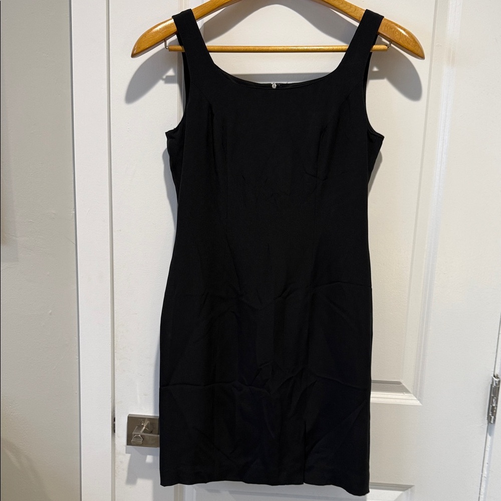 Hugo Buscati Black 100% Silk Cocktail Dress